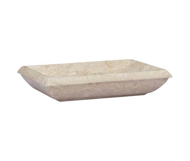 Lavabo - lavamanos crema mármol 50x35x10 cm