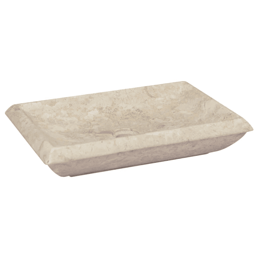 Lavatório - Lavabo - Pia de banheiro 50x35x10 cm mármore cor creme