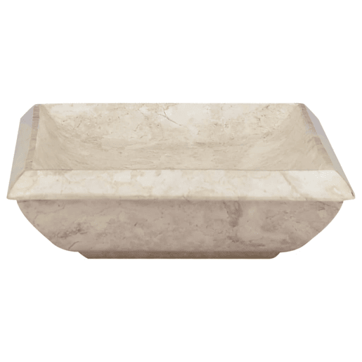 Lavatório - Lavabo - Pia de banheiro 50x35x10 cm mármore cor creme