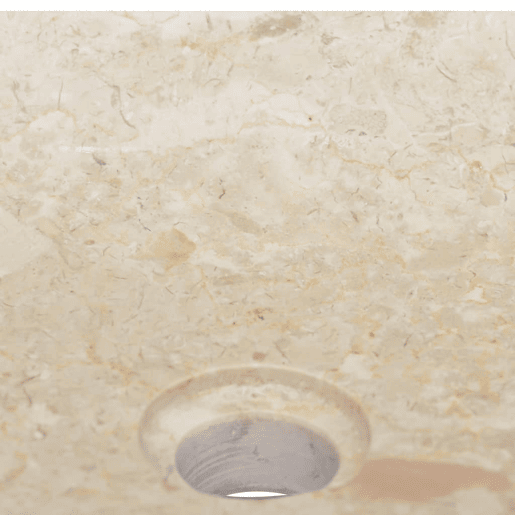 Lavatório - Lavabo - Pia de banheiro 50x35x10 cm mármore cor creme