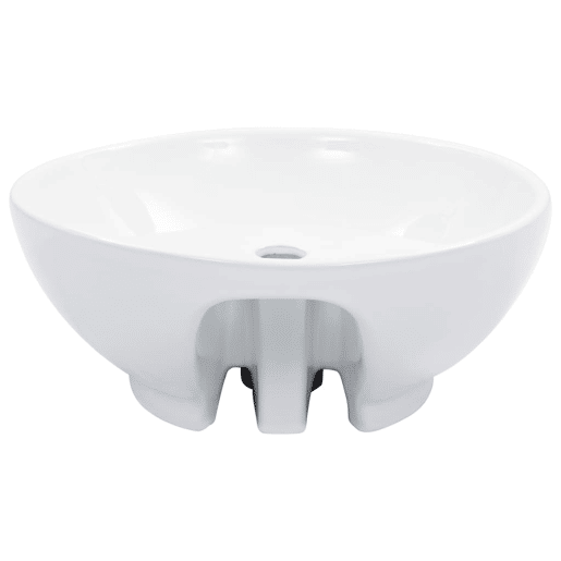 Lavatório - Lavabo - Pia de banheiro com extravasamento 46,5x18 cm cerâmica branco