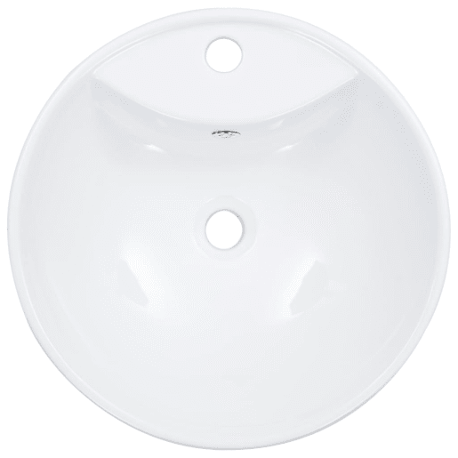Lavatório - Lavabo - Pia de banheiro com extravasamento 46,5x18 cm cerâmica branco