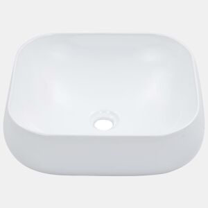 Lavatório - Lavabo - Pia de banheiro 44,5x39,5x14,5 cm cerâmica branco
