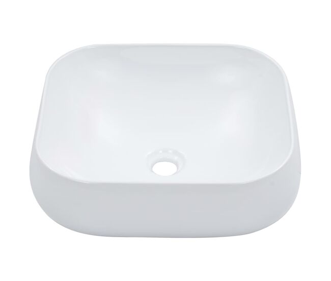 Lavabo - lavamanos 44,5x39,5x14,5 cm cerámica blanco
