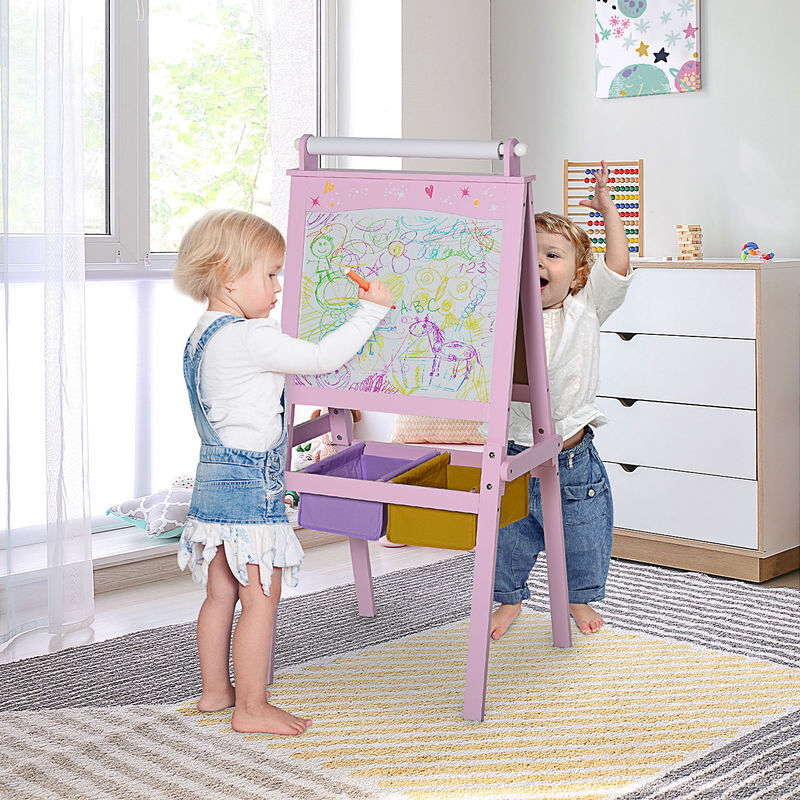 Homcom - Pizarra infantil 3 en 1 con caballete | Todo lo que necesitas para la mejor formación | ToysRUs España Homcom - Pizarra infantil 3 en 1 con caballete | Todo lo que necesitas para la mejor formación | ToysRUs España