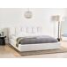 Beliani Cama con almacenaje Poliéster BASTON 212x227 Beliani Cama con almacenaje Poliéster BASTON 212x227 Crema