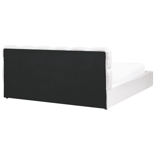 Cama baú Tecido BASTON 180 x 200 cm Branco creme