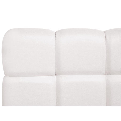 Cama baú Tecido BASTON 180 x 200 cm Branco creme
