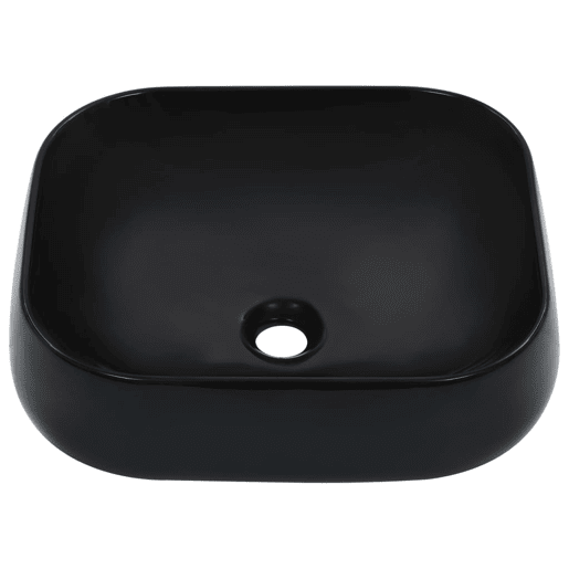 Lavatório - Lavabo - Pia de banheiro 44,5x39,5x14,5 cm cerâmica preto Lavatório - Lavabo - Pia de banheiro 44,5x39,5x14,5 cm cerâmica preto