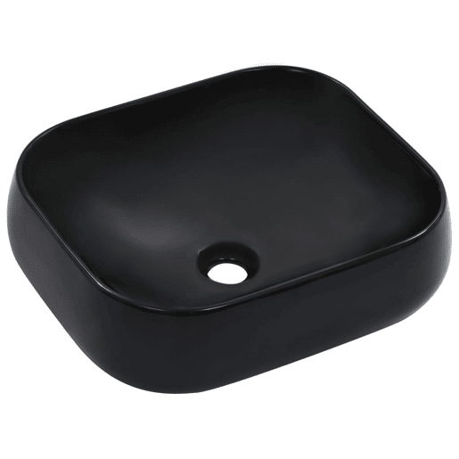 Lavatório - Lavabo - Pia de banheiro 44,5x39,5x14,5 cm cerâmica preto Lavatório - Lavabo - Pia de banheiro 44,5x39,5x14,5 cm cerâmica preto