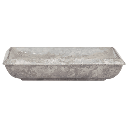 Lavatório - Lavabo - Pia de banheiro 50x35x10 cm mármore cinzento