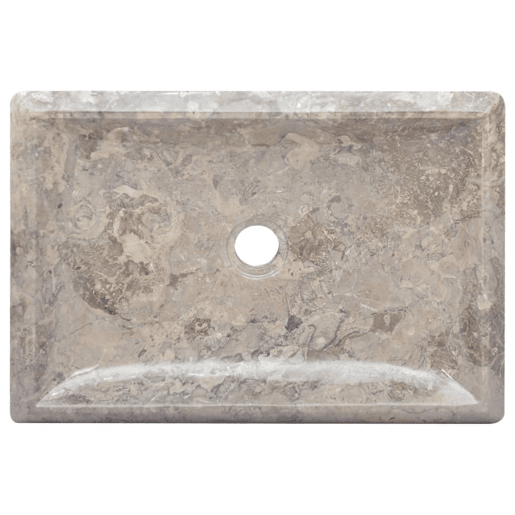 Lavatório - Lavabo - Pia de banheiro 50x35x10 cm mármore cinzento
