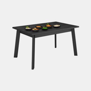 Mesa de jantar Naira 140 Preto 141 x 74 x 90 cm