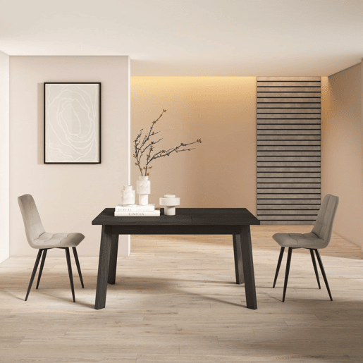 Mesa de jantar Naira 140 Preto 141 x 74 x 90 cm