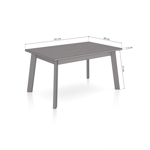 Mesa de jantar Naira 140 Preto 141 x 74 x 90 cm