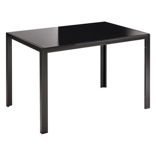 Mesa de jantar LAVOS Preto 80 cm 120 cm Metal