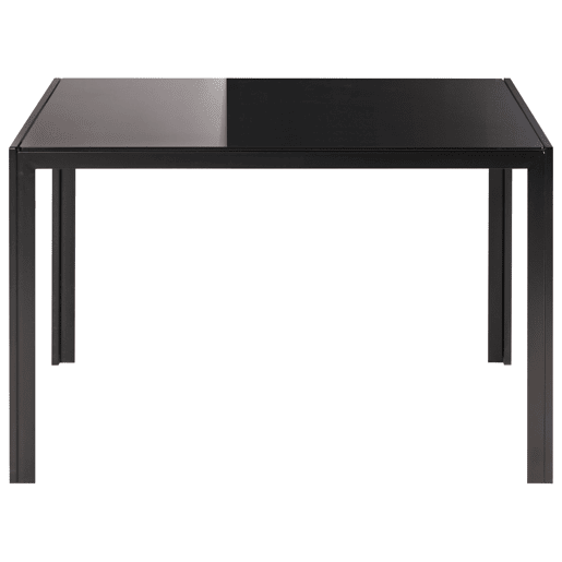 Mesa de jantar LAVOS Preto 80 cm 120 cm Metal