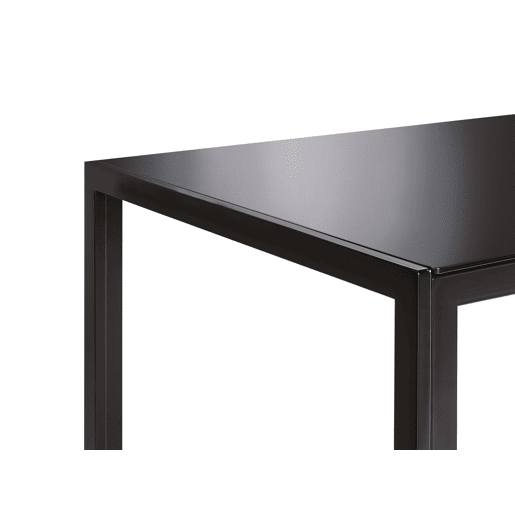 Mesa de jantar LAVOS Preto 80 cm 120 cm Metal