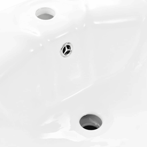 Lavatório - Lavabo - Pia de banheiro com coluna cerâmica branco 580x510x200 mm