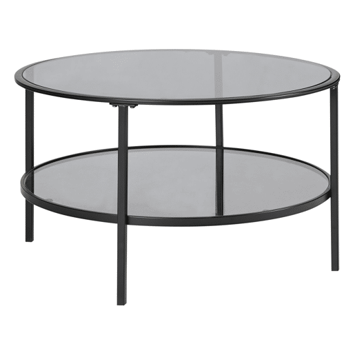 Mesa de centro TELLAKA Vidro de segurança (temperado) Preto