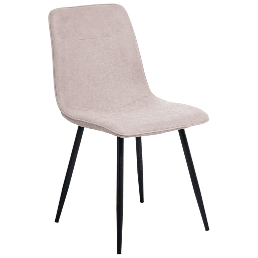 Conjunto de 4 cadeiras de jantar TUSCOLA Tecido Creme