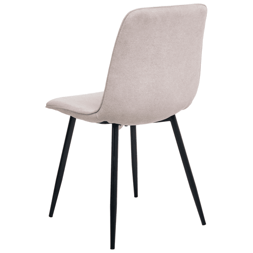 Conjunto de 4 cadeiras de jantar TUSCOLA Tecido Creme