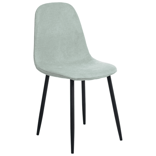 Conjunto de 4 cadeiras de jantar CRANDALL Tecido Verde claro