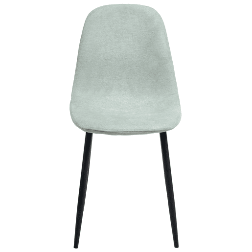 Conjunto de 4 cadeiras de jantar CRANDALL Tecido Verde claro