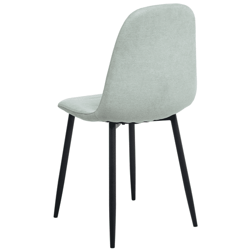 Conjunto de 4 cadeiras de jantar CRANDALL Tecido Verde claro