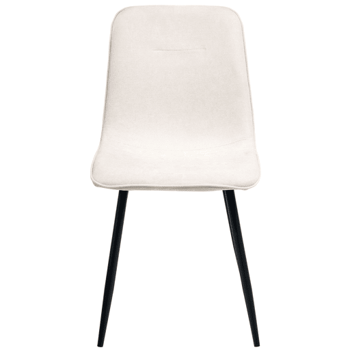 Conjunto de 4 cadeiras de jantar TUSCOLA Tecido Creme claro