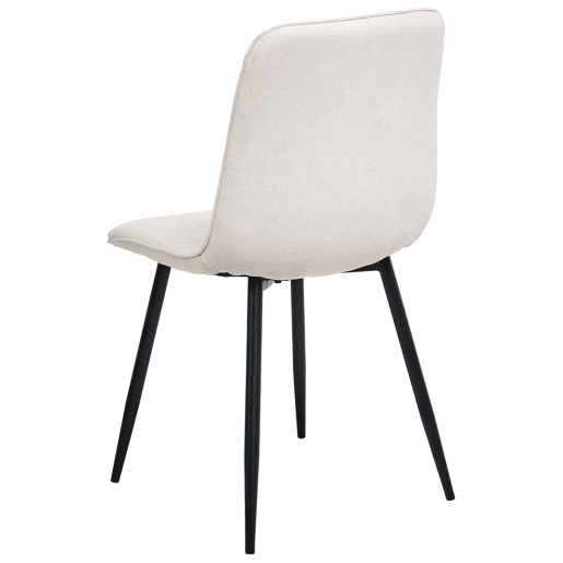Conjunto de 4 cadeiras de jantar TUSCOLA Tecido Creme claro
