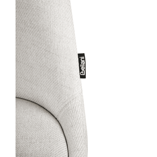 Conjunto de 2 cadeiras de jantar HEDLEY Tecido Creme claro
