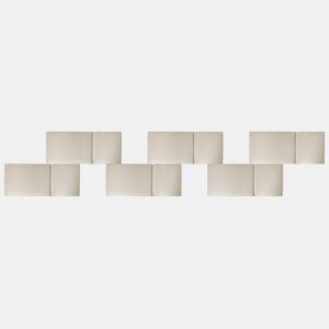 Conjunto de 6 almofadas de encosto JAVAAMANTEA PREMIUM 50 x 70 cm Taupe