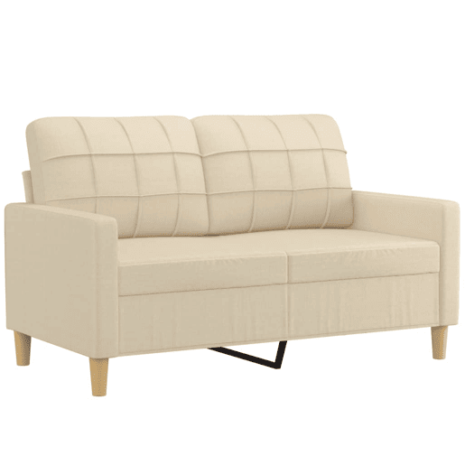vidaXL 4 pcs conjunto de sofás com almofadões tecido cor creme vidaXL 4 pcs conjunto de sofás com almofadões tecido cor creme
