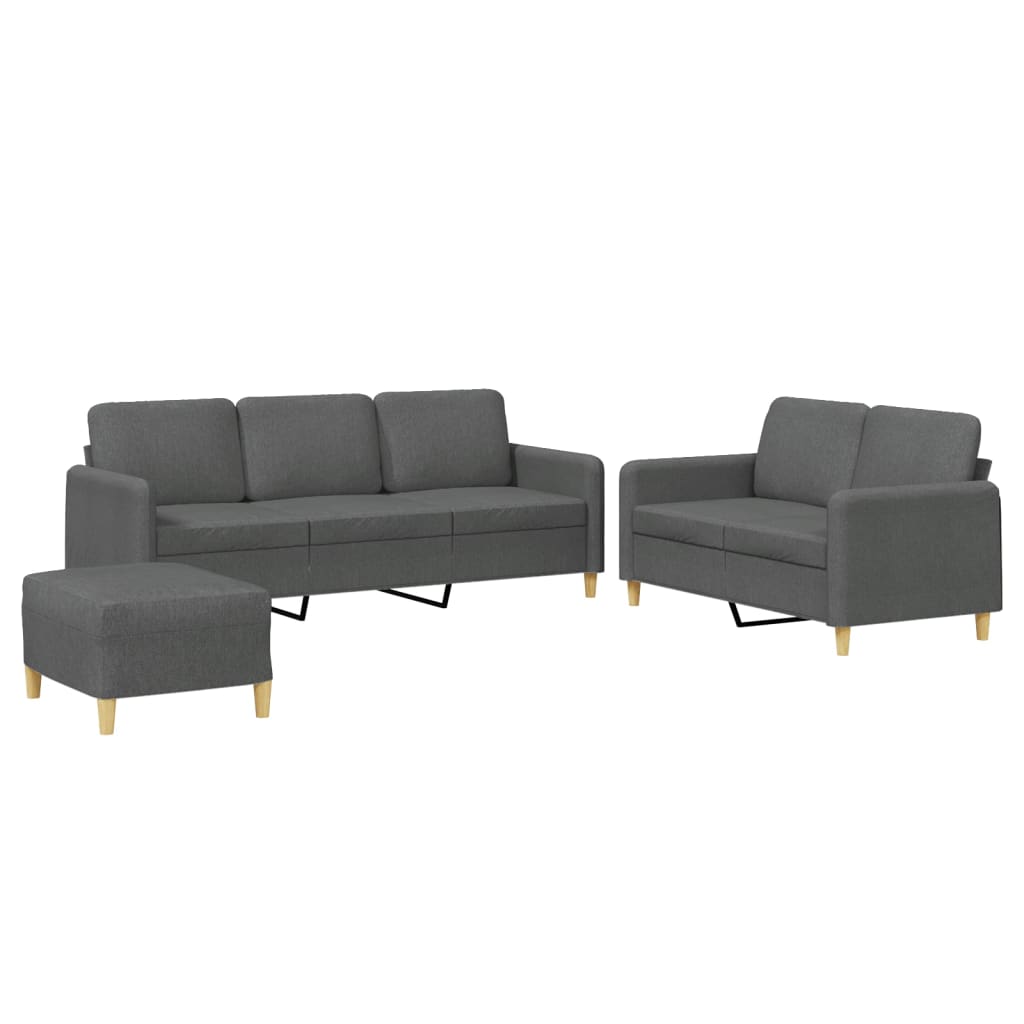 Conjunto De Sofás Gris Oscuro