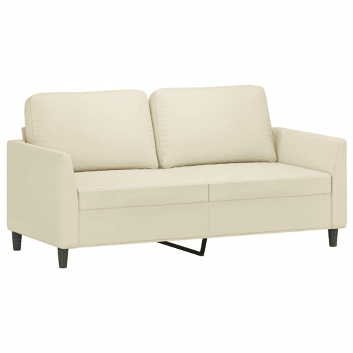 vidaXL 3 pcs conjunto sofás c almofadões couro artificial cor creme vidaXL 3 pcs conjunto sofás c almofadões couro artificial cor creme