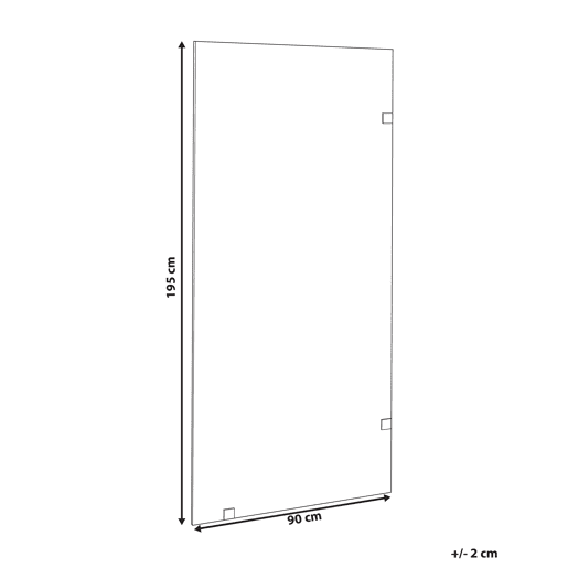 Painel de duche MAHUIDA 900 x 1950 mm Preto