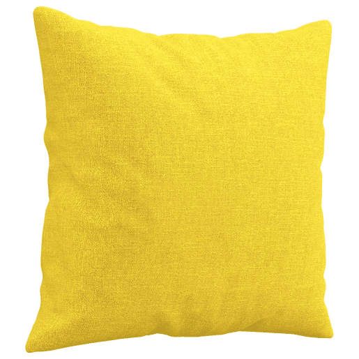 vidaXL 2 pcs conjunto de sofás com almofadas tecido amarelo-claro vidaXL 2 pcs conjunto de sofás com almofadas tecido amarelo-claro