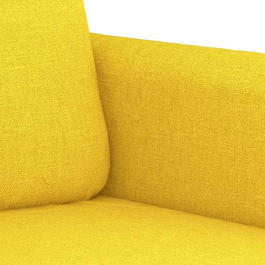 vidaXL 2 pcs conjunto de sofás com almofadas tecido amarelo-claro vidaXL 2 pcs conjunto de sofás com almofadas tecido amarelo-claro