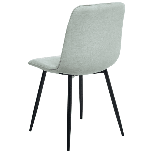 Conjunto de 4 cadeiras de jantar TUSCOLA Tecido Verde claro