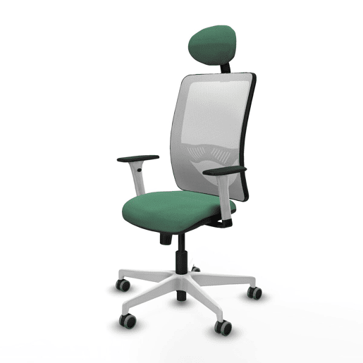 Cadeira de escritório com apoio para a cabeça Zulema Piqueras y Crespo 1B026G1 Verde Esmeralda