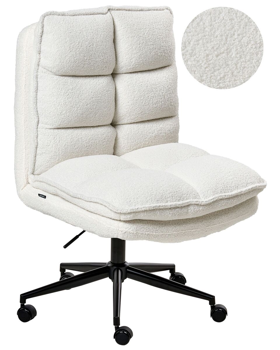 Beliani Silla ejecutiva ADDISON Blanco