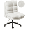 Cadeira de escritório ADDISON Bouclé Branco
