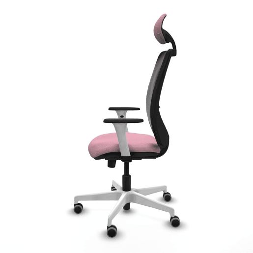 Cadeira de escritório com apoio para a cabeça Zulema Piqueras y Crespo 1B026G1 Cor de Rosa