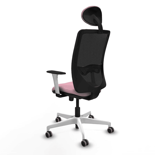 Cadeira de escritório com apoio para a cabeça Zulema Piqueras y Crespo 1B026G1 Cor de Rosa