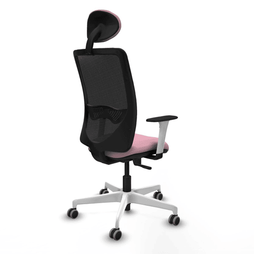 Cadeira de escritório com apoio para a cabeça Zulema Piqueras y Crespo 1B026G1 Cor de Rosa