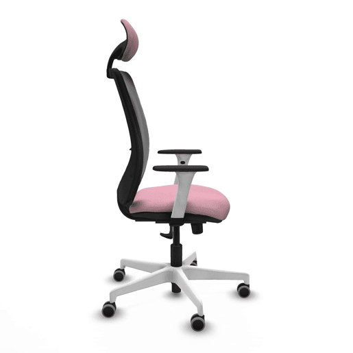 Cadeira de escritório com apoio para a cabeça Zulema Piqueras y Crespo 1B026G1 Cor de Rosa