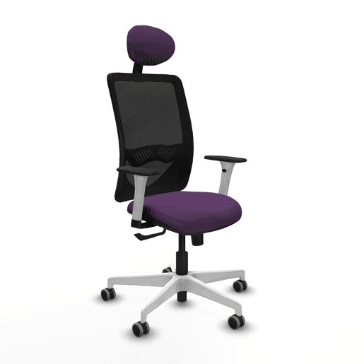 Cadeira de escritório com apoio para a cabeça Zulema Piqueras y Crespo 1B026G1 Roxo