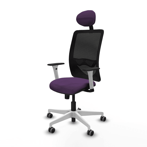 Cadeira de escritório com apoio para a cabeça Zulema Piqueras y Crespo 1B026G1 Roxo