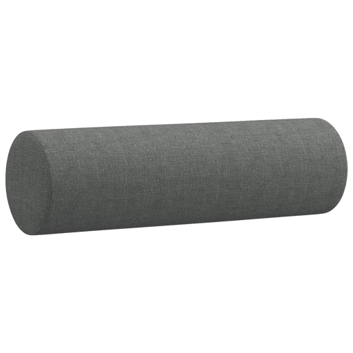 vidaXL 3 pcs conjunto de sofás com almofadas tecido cinzento-escuro